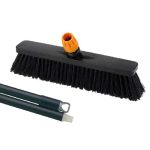 מטאטא כביש בולדוזר + ידית מתכת