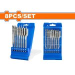 סט מקדיח עץ שטוח - 8 חלקים