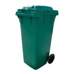 פח אשפה ירוק 120 ליטר + גלגלים
