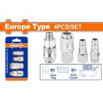 סט מחברי אוויר 4 חלקים