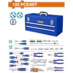 סט כלים 120 חלקים בארגז מתכת