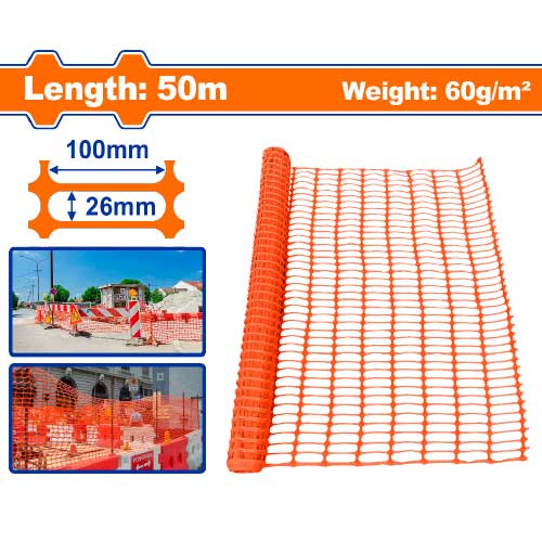 רשת אזהרה פלסטיק כתום